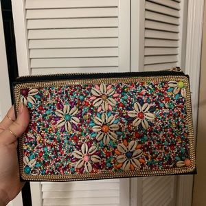 black handmade clutch from Spain